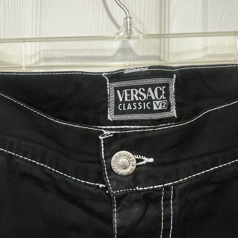 Versace Black Chinos